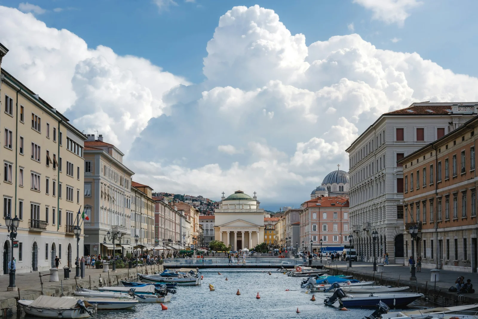 Historic cityscape of Trieste, Italy, a source of inspiration for Akinora Celin